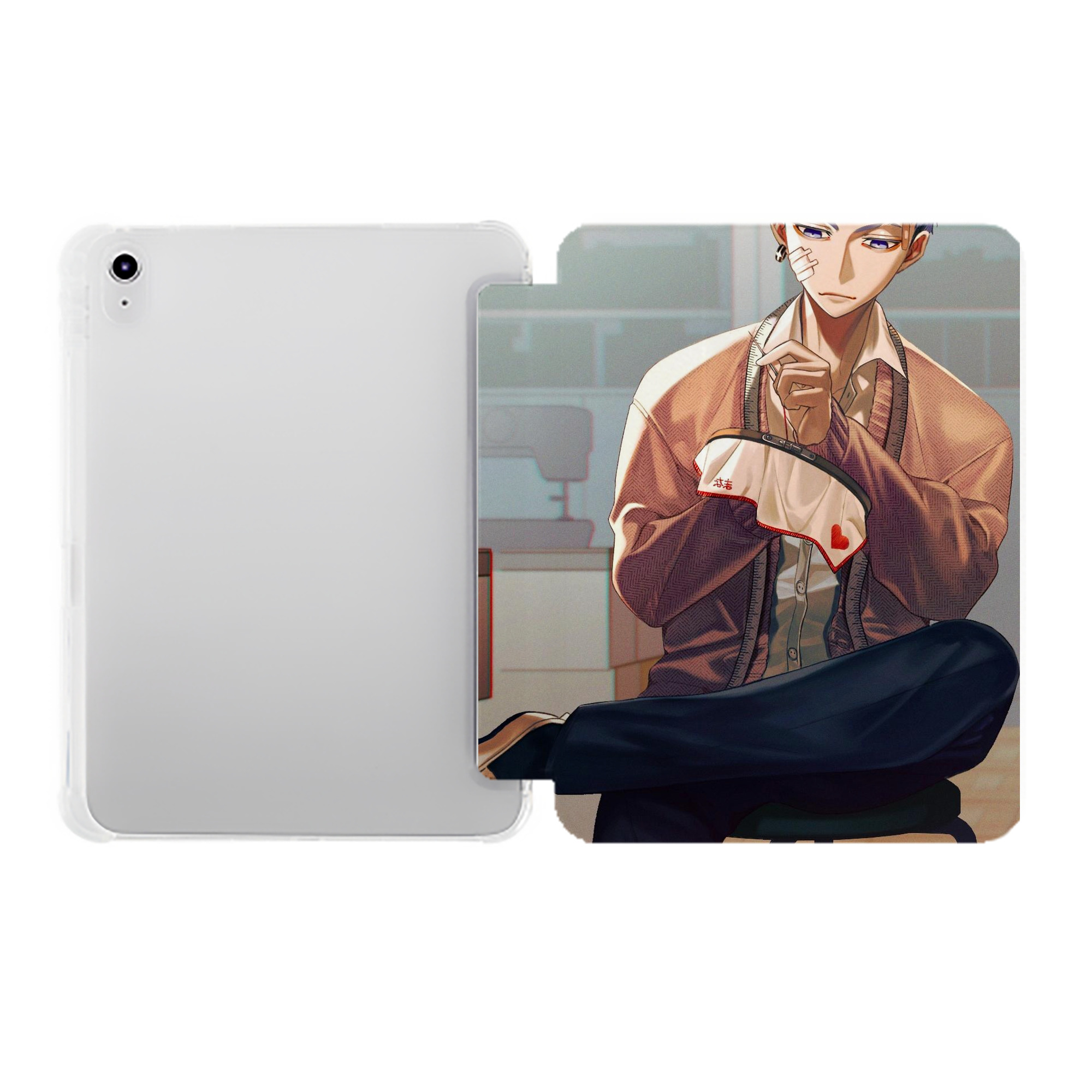 （画像用） 東京リベンジャーズ Tokyo Revengers IPad ケース ペン収納付き 三つ折りスタンド PUレザー×シリコン 対応機種9.5/10.5/10.9インチ